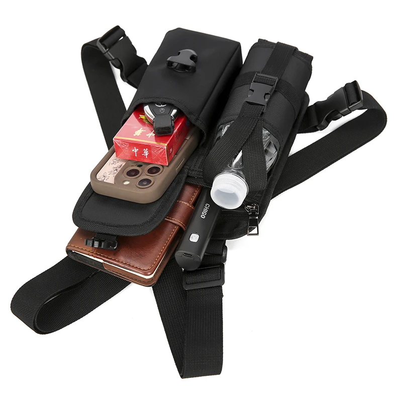 Тактическая нагрудная сумка в стиле хип-хоп, уличная сумка, функциональная нагрудная сумка унисекс, регулируемая сумка Fiskoracic, мужской жилет на открытом воздухе, рюкзак