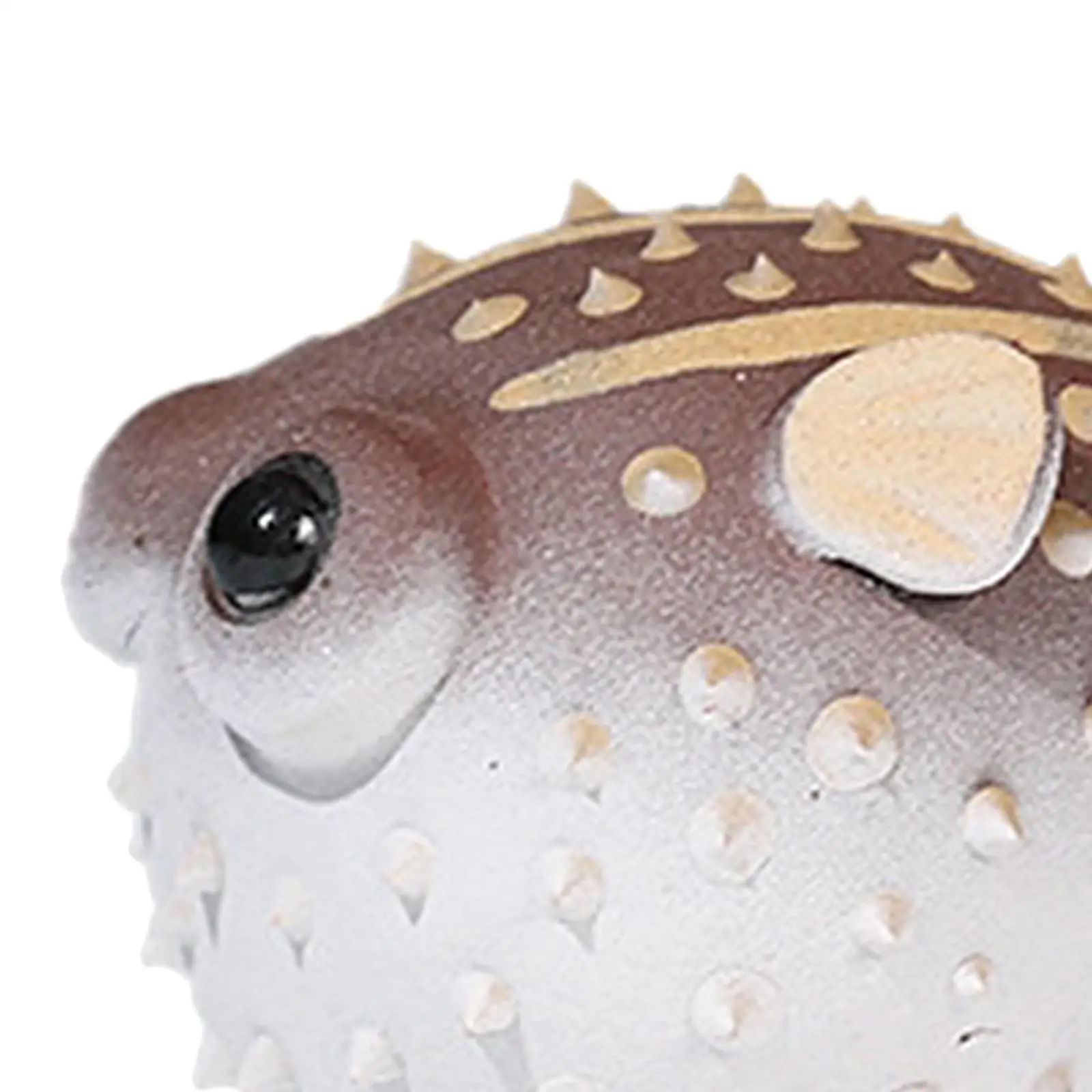 تمثال السمك المنتفخ لتزيين الشاي والحيوانات الأليفة مصنوع يدويًا على شكل حيوان مصغر #5