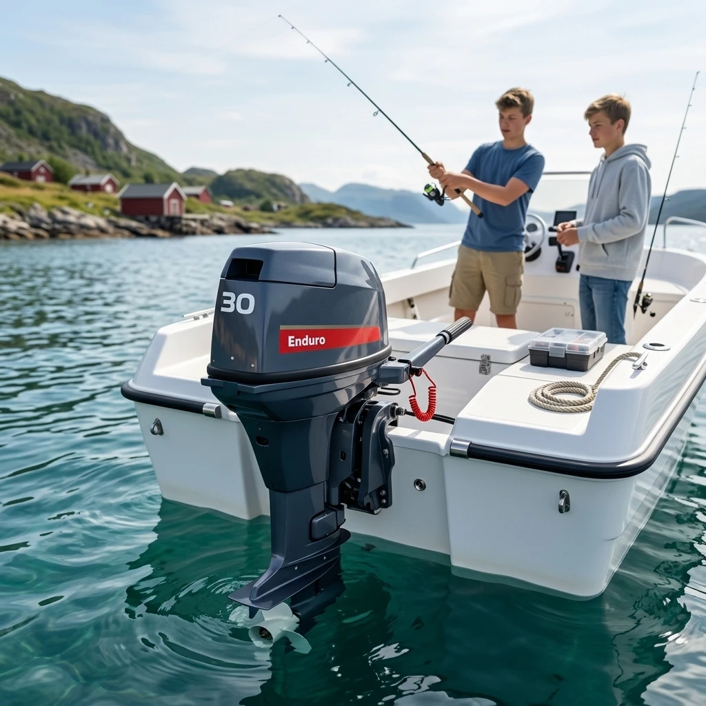 New 100% OEM Water Cooling System CDI System Manual Start 30HP 2 Stroke Outboard Marine Engine for Fishing Boats
