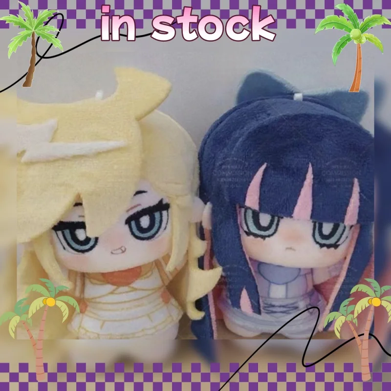 

10cm Anime Panty Stocking With Garterbelt Plushies Panty And Stocking Kawaii Figure Plush Stuffed Dolls Decoration Toy Gifts