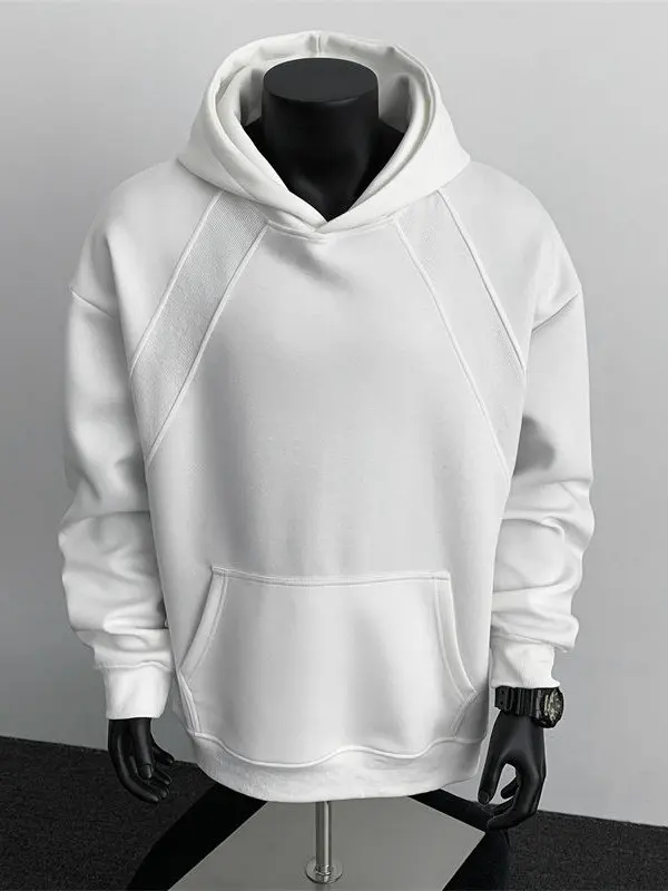 

Cleanfit Deconstructed Hoodie Men's Autumn Trendy Brand Heavyweight Boxy oulder Sweatirt Comfortable Long Sve Casual Wear