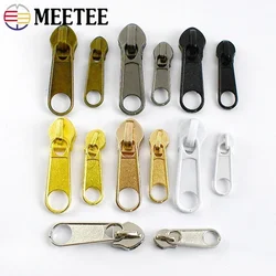 10-50Pcs 3# 5# Nylon Zipper Slider Plastic Zippers Pulls Handbag Clothes Zip Heads Replacement Zips Repair Kit Sewing Accessory