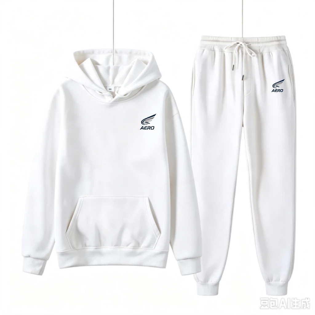 Autumn and Winter Women's Street Style Hooded Sweatshirt Loose Long-sleeved Pants Fitness Home Two-piece Set view 5