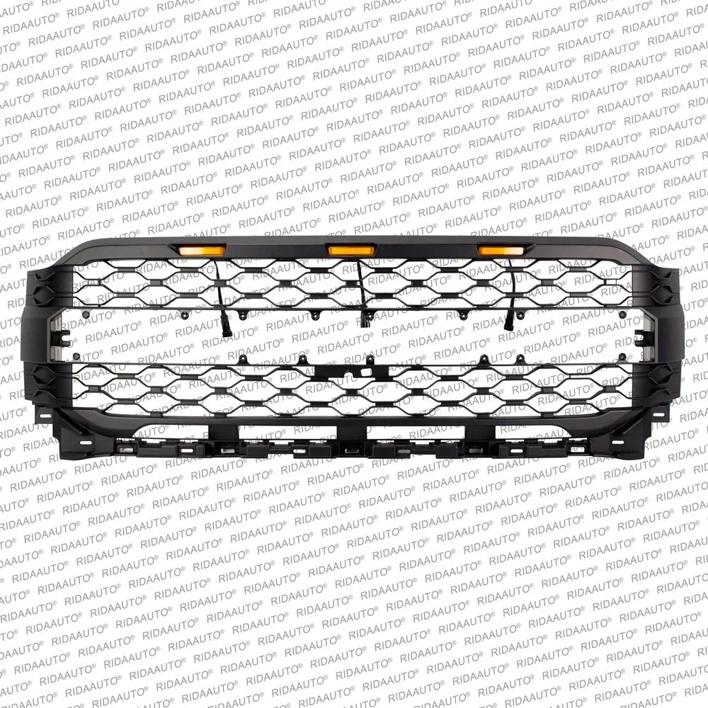 For Ford F150 2021 + New Grille with Camera Stand Washer Export Raptor Grille Improved Front Bumper Mesh