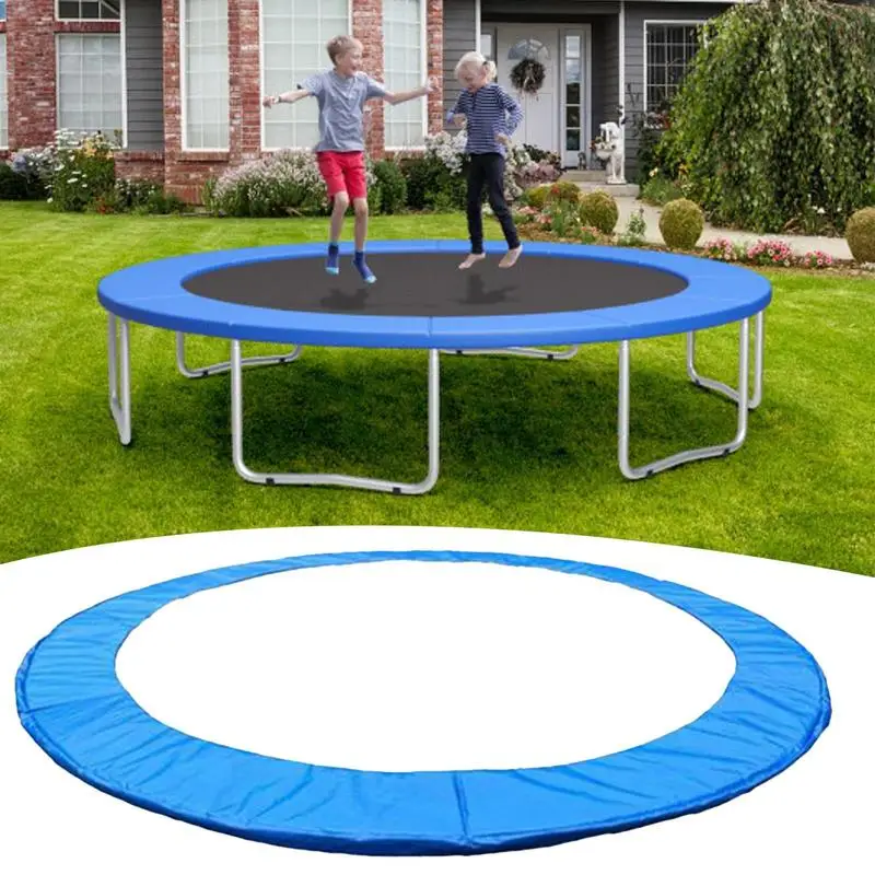 8/10Ft Trampoline Pad Protection Cover Universal Replacement Trampoline Safety Pad Water-Resistant Protective Cover Spring Cove