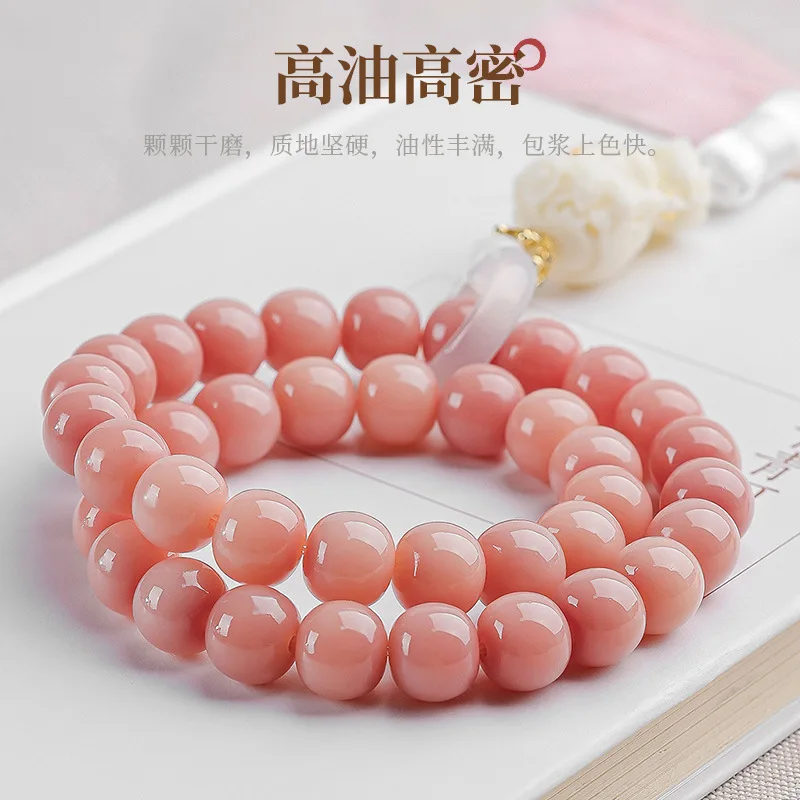 Popular pink Bodhi bracelet multi-Circle Bracelet sweater chain handheld Bodhi seed Buddha beads rosary crafts