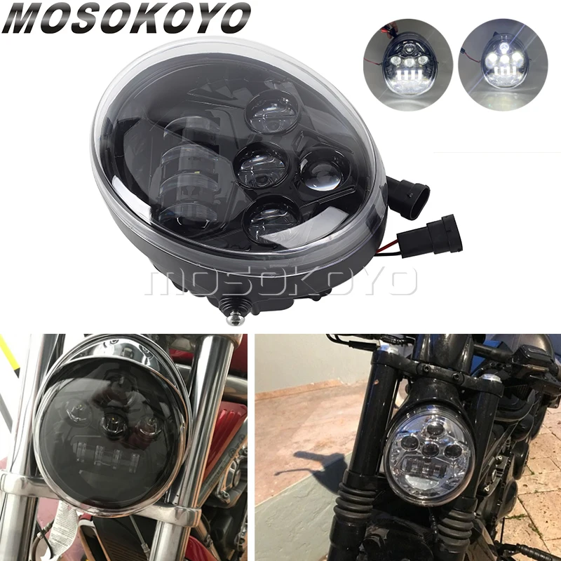 

Motor Bike Lights For Harley V Rod Street Rod VRXSE V-Rod Muscle LED Projection Headlight Hight Low Beam Headlamps Accessories