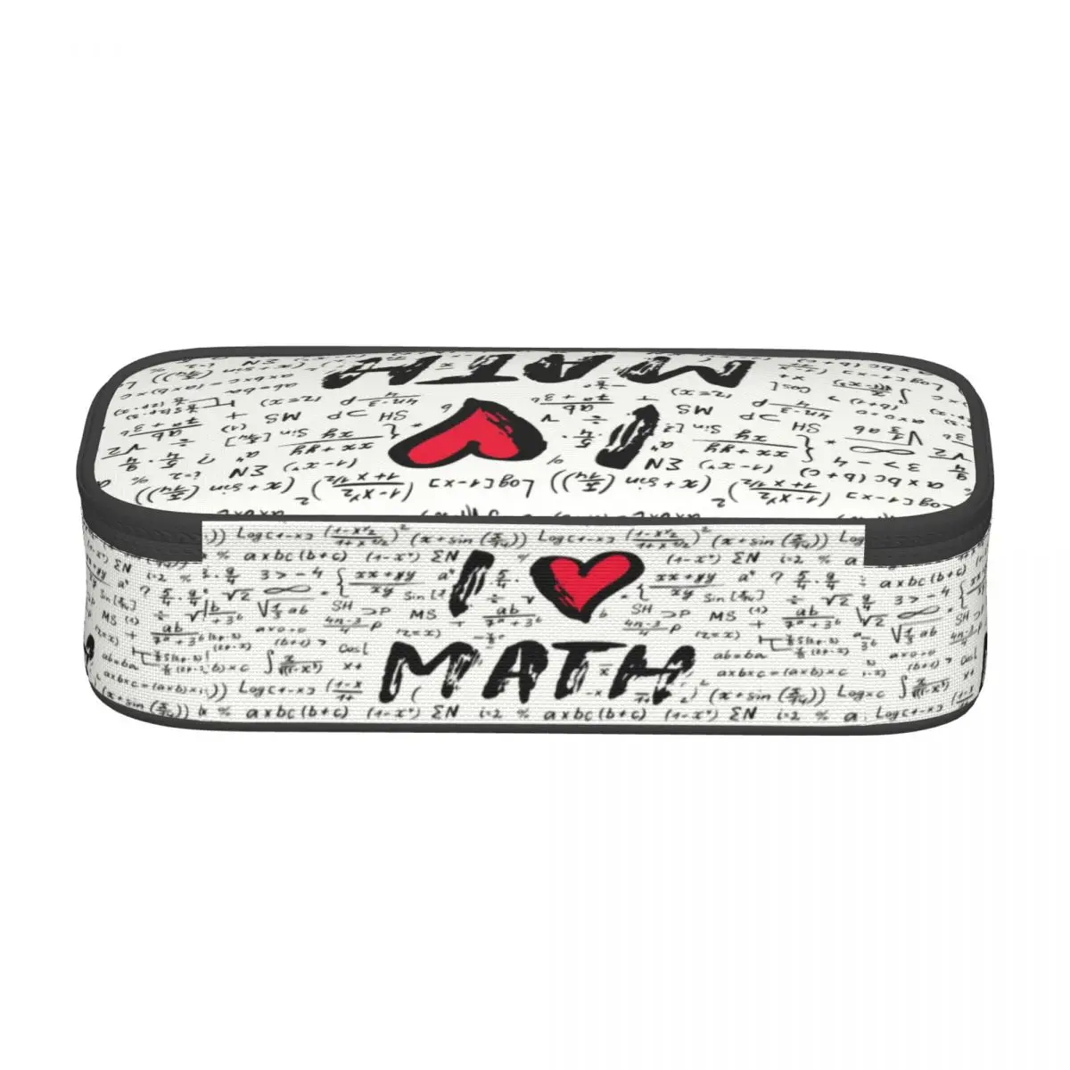 Customized Math Lovers Cute Pencil Case Boys Gilrs Large Capacity Geek Mathematics Teacher Pencil Bag School Accessories