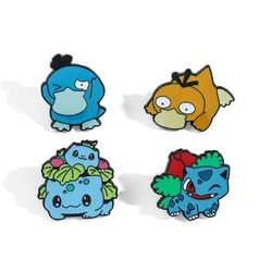 Brooch Cartoon Psyduck Bulbasaur Anime Action Figures Pikachu Charizard Mewtwo Enamel Jewelry Children Birthday Gifts