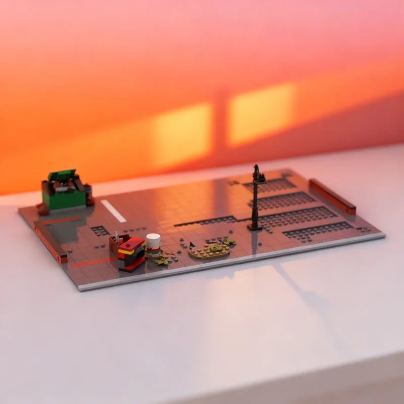 

407pcs MOC Modular Scrapyard Display For Set Streetscape Model Building Blocks Creative Gift DIY Decor Adult Premium Kids Desk