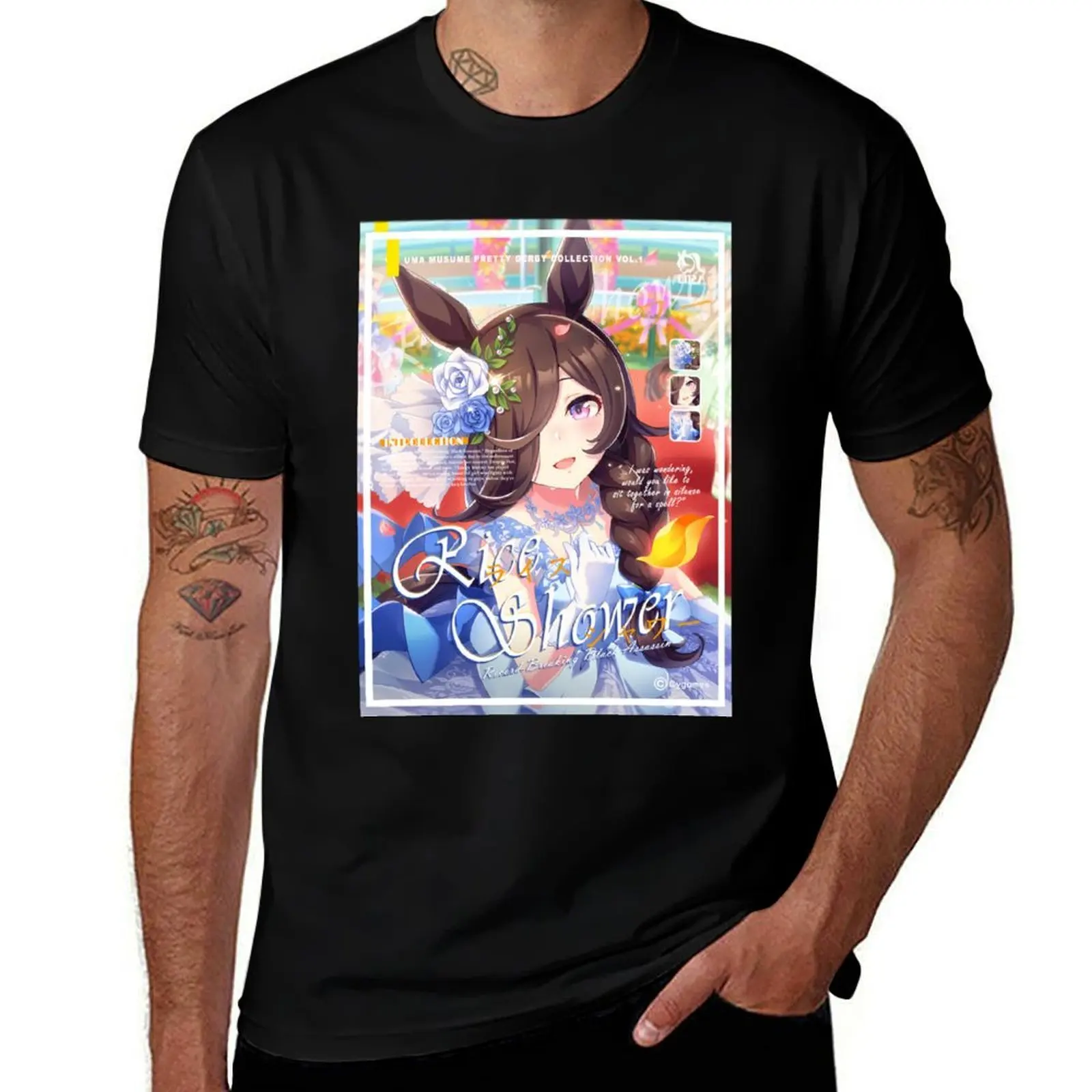 Uma Musume : Rice Shower T-Shirt Graphic Print Short Sleeve T-Shirt