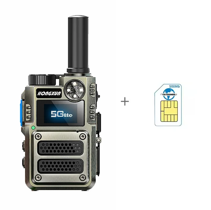

Walkie Talkie HX-G500S 4G POC 5000KM Bluetooth GPS SOS LCD Display Wireless Link Anti-Interference High-Fidelity Output