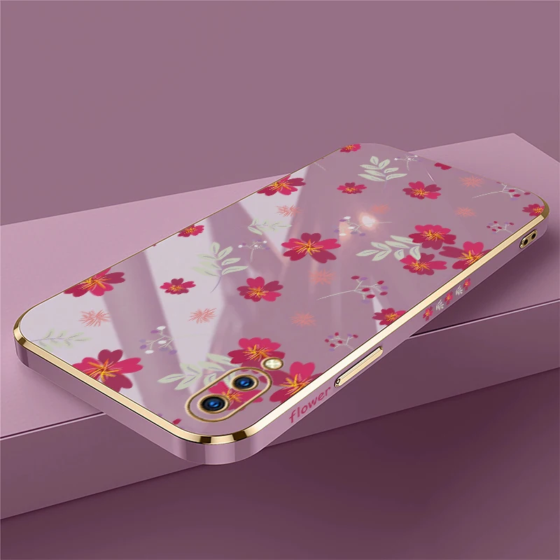 سيليكون لينة حافظة هاتف من البولي يوريثان ل Vivo Y30 Y33S Y33T Y35 Y36 Y22S Y27 Y28 Y50 Y51A Y30 Y30i Y31 2021 زهرة اللوحة غطاء #2