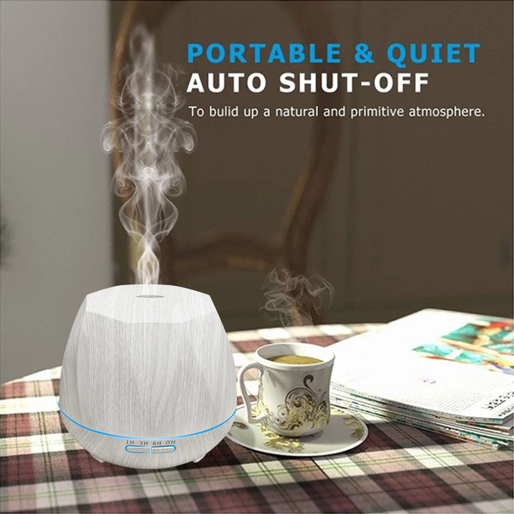 

Ultrasonic Essential Oil Diffuser with LED Night Light and Timer for Aromatherapy Humidifier up to 300 sq ft Room