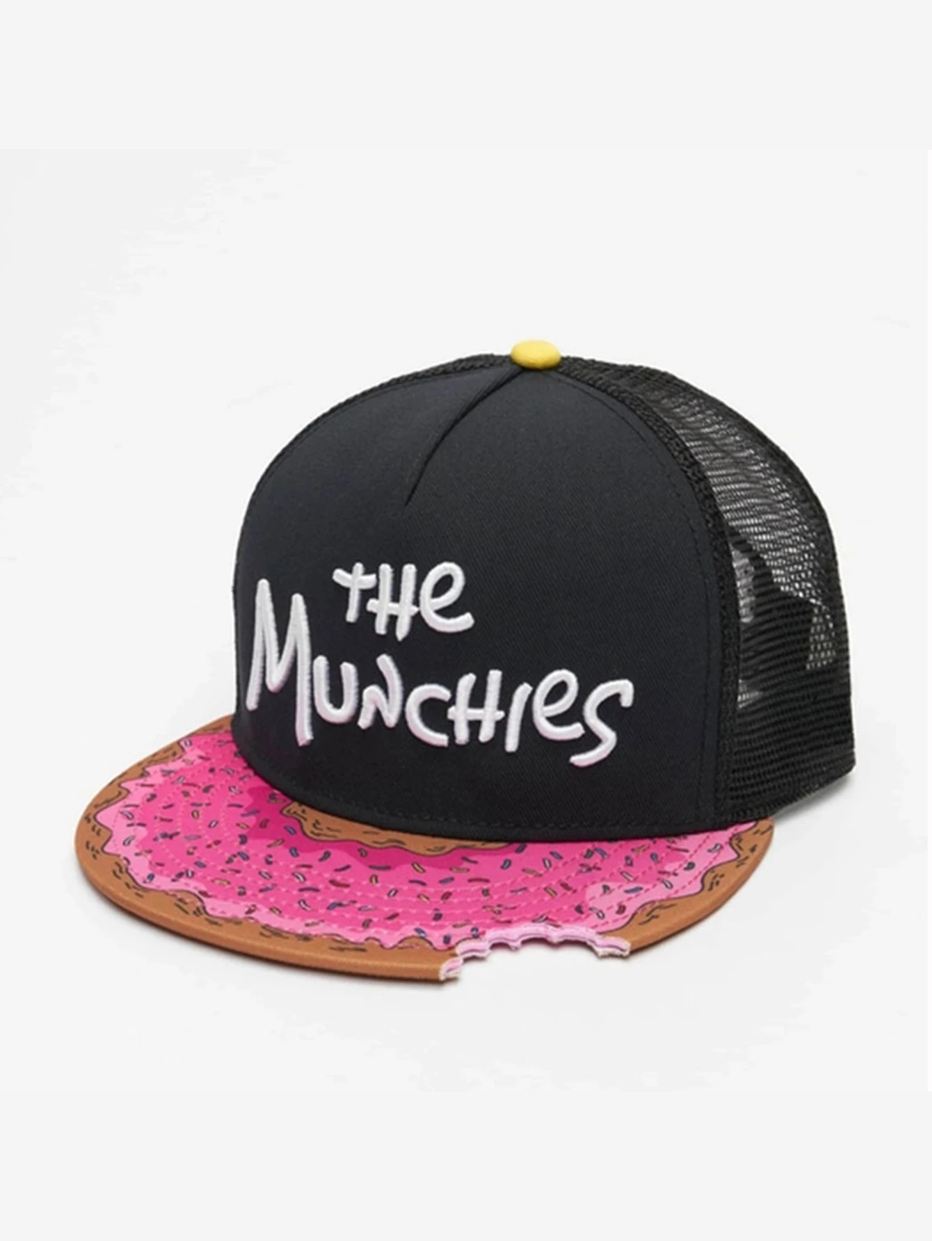 

Findpro Brand MUNCHIES CAP snacks pink snapback Headwear outdoor casual summertime hat men women adult hip hop sun baseball cap