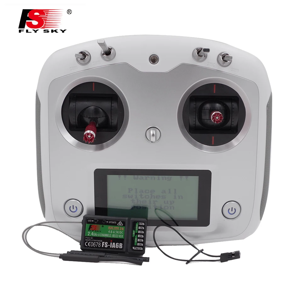 FLYSKY FS-i6S I6S 2.4G 10CH AFHDS 2A Centering Throttle Transmitter W/ IA6B/A8S/iA10B Receiver for RC Airplane FPV Racing Drone