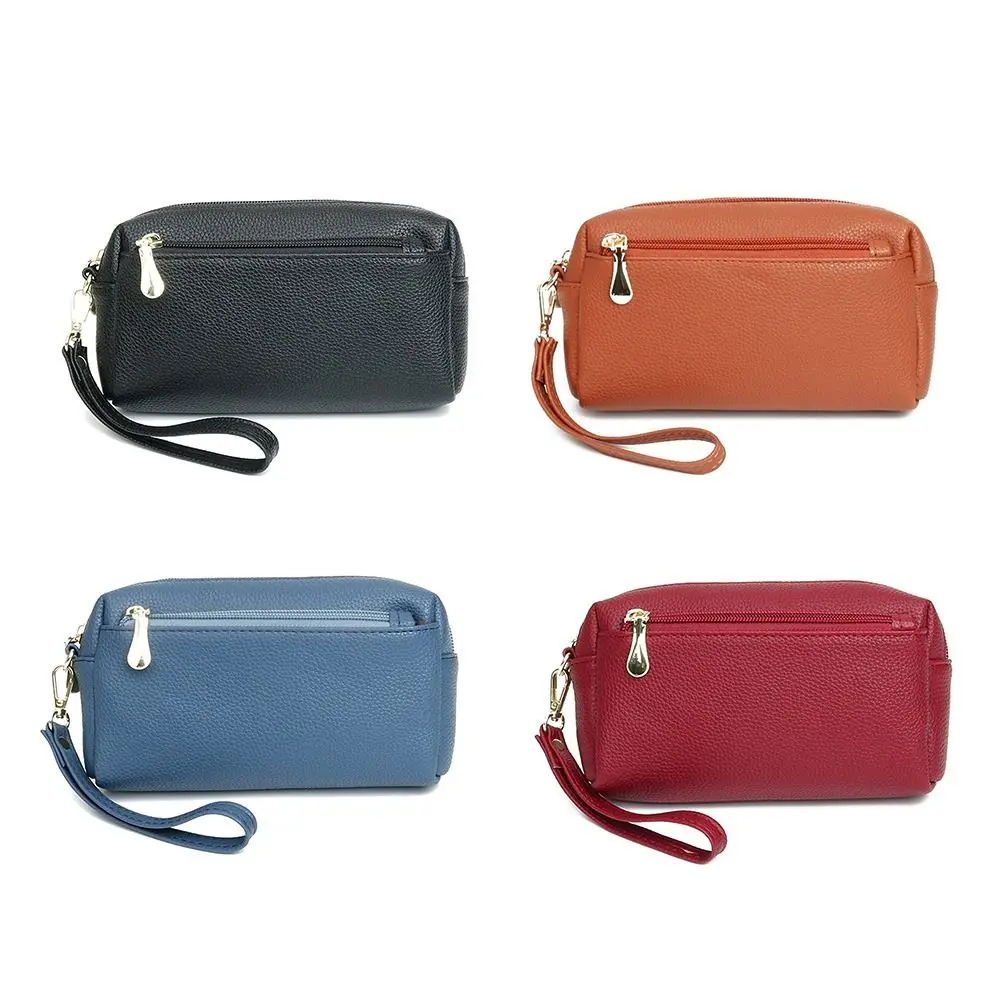 

Threes Layers Card Holder Large Capacity Soft PU Leather Pouch Purse Long Waterproof Handbag for ID Credit Card Earphone Phone