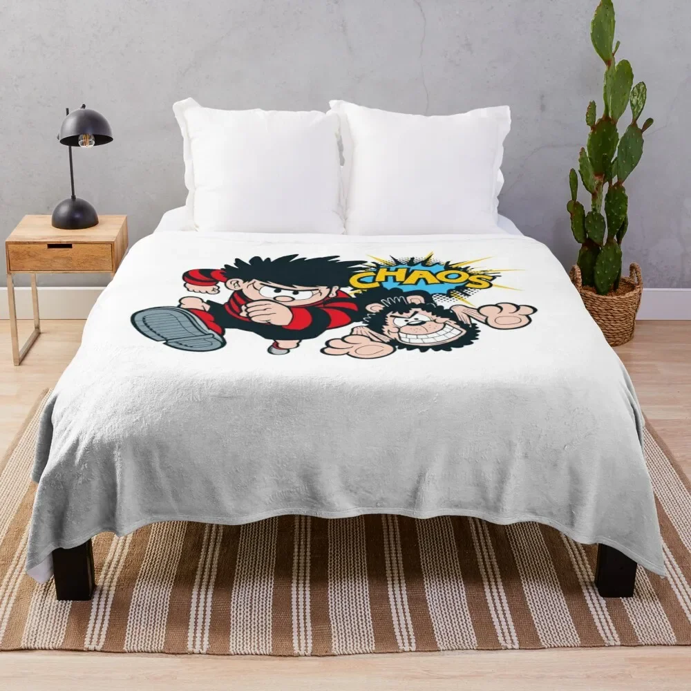 Dennis the menace CHAOS retro style Throw Blanket Winter beds bed plaid Luxury St Single Blankets