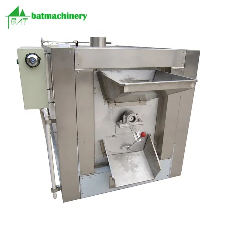 Automatic commercial gas cocoa cacao bean roaster machine for nuts