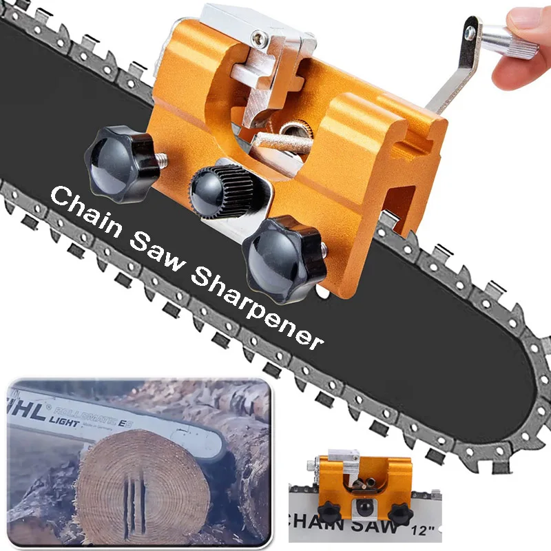 Woodworking Chainsaw Sharpener Jig Manual Chainsaw Chain Sharpening for Most Chain Saw Electric Saw