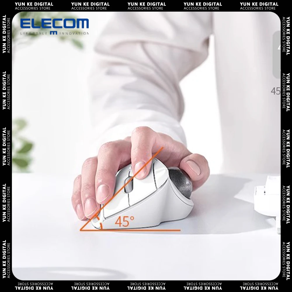 

ELECOM M-IT10BR Dual Mode Bluetooth Wireless Mouse 2.4G E-sports Ergonomics Lightweight Mouse Pc Accessories For Computer Gifts