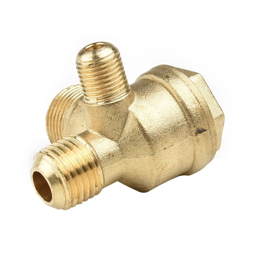 Brand New Check Valve Part Easy Installation Thread Connections Brass Easy installation Gold Thread connections Air Compressor