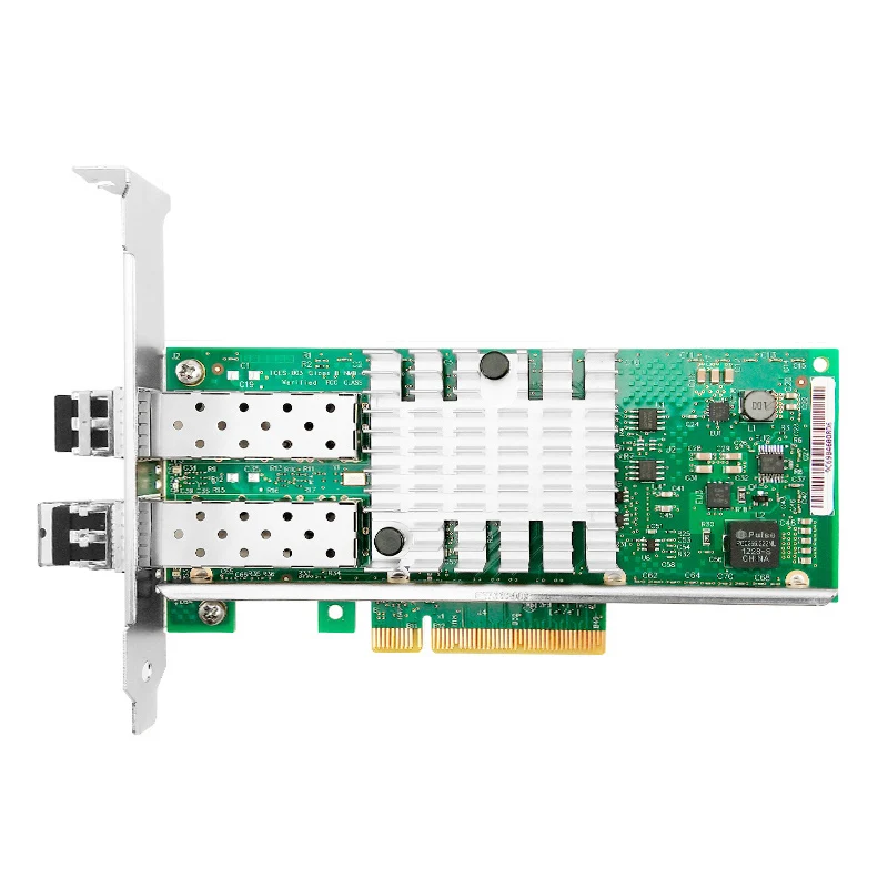 Intel 82599ES Chipsatz X520-SR2 PCIe 2.0 x8 10/1 GB Ethernet-Server-Netzwerkkarte 2-Port SFP+ mit 10G Multimode SFP+ Transceiver