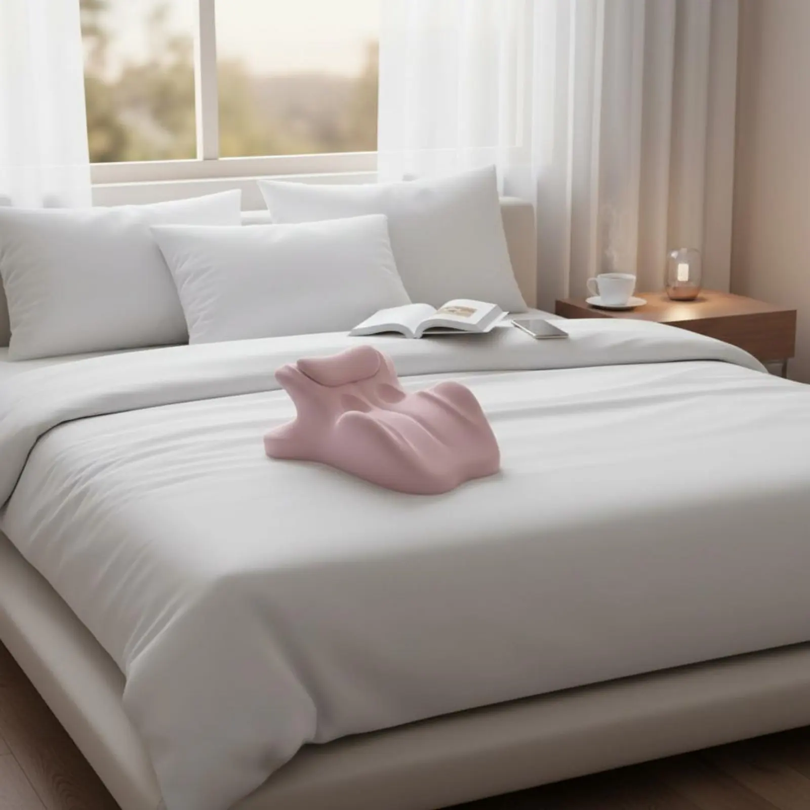 Couples Romantic Pillow Multi-Functional Intimate Support Pillow Pressure Relief Easy to Clean for Bed