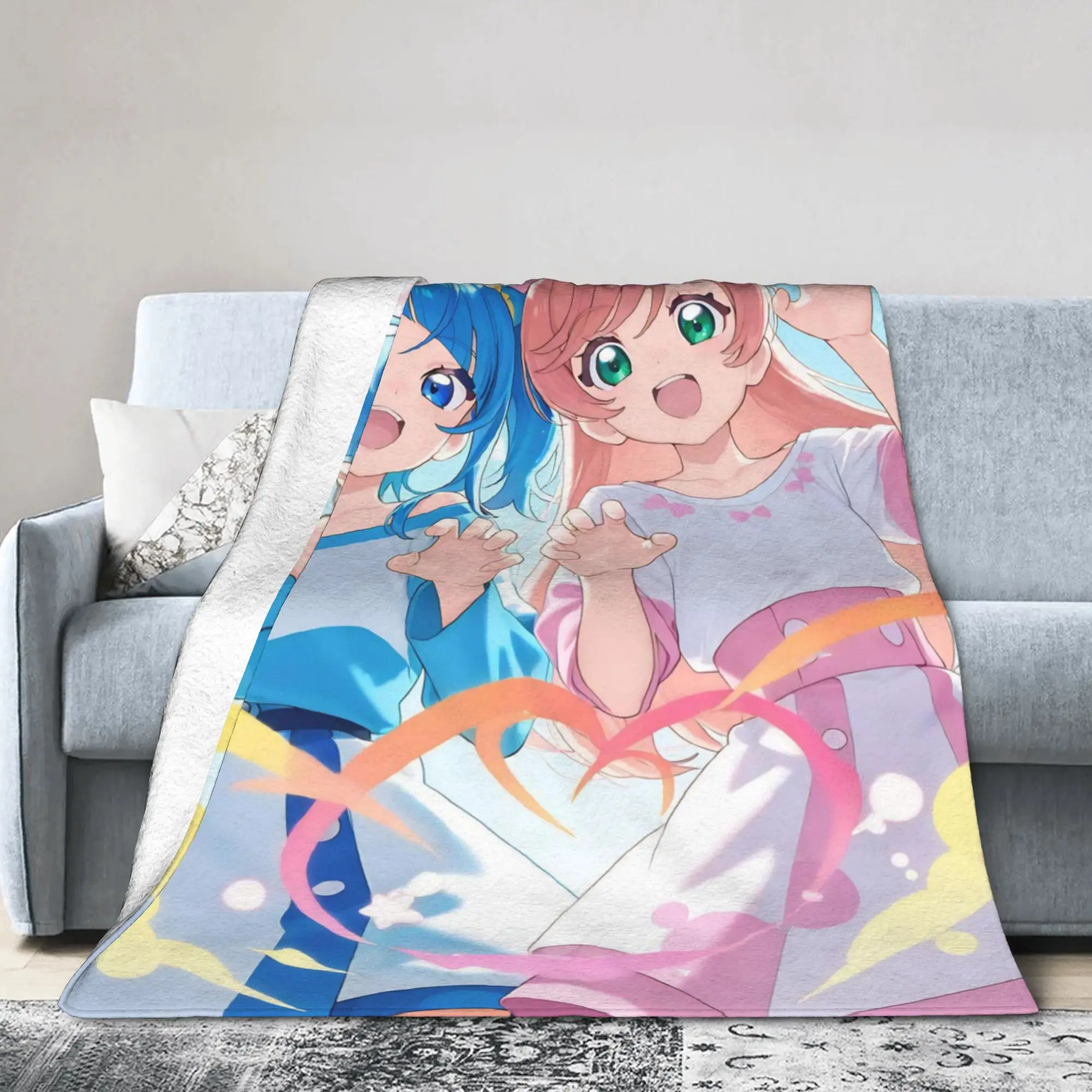 Soaring Sky Pretty Cure Blankets Ultra-Soft Velvet Novelty Present  Throw Blanket Bedspreads
