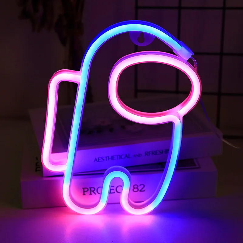 

Астронавт неоновые вывески USB/питание от батареи светодиодный барный светильник для украшения спальни, комнаты, подарок, ночник, вечеринка, праздник N81