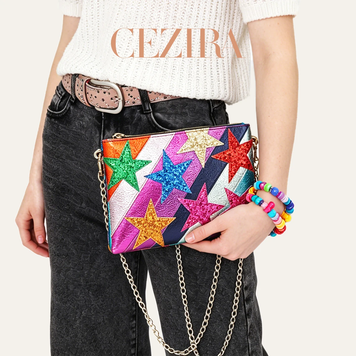 Luxury Bags That Are Vegan - Torebka na ramię z łańcuszkiem w