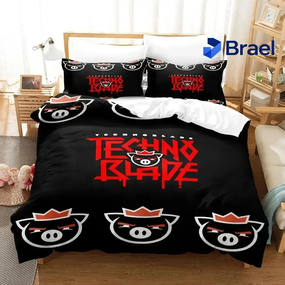 Exquisite Alex Technoblade Bedding Set Boys Girls Twin Queen Size Duvet Cover Pillowcase Bed Kids Adult Fashion Home Textileexti