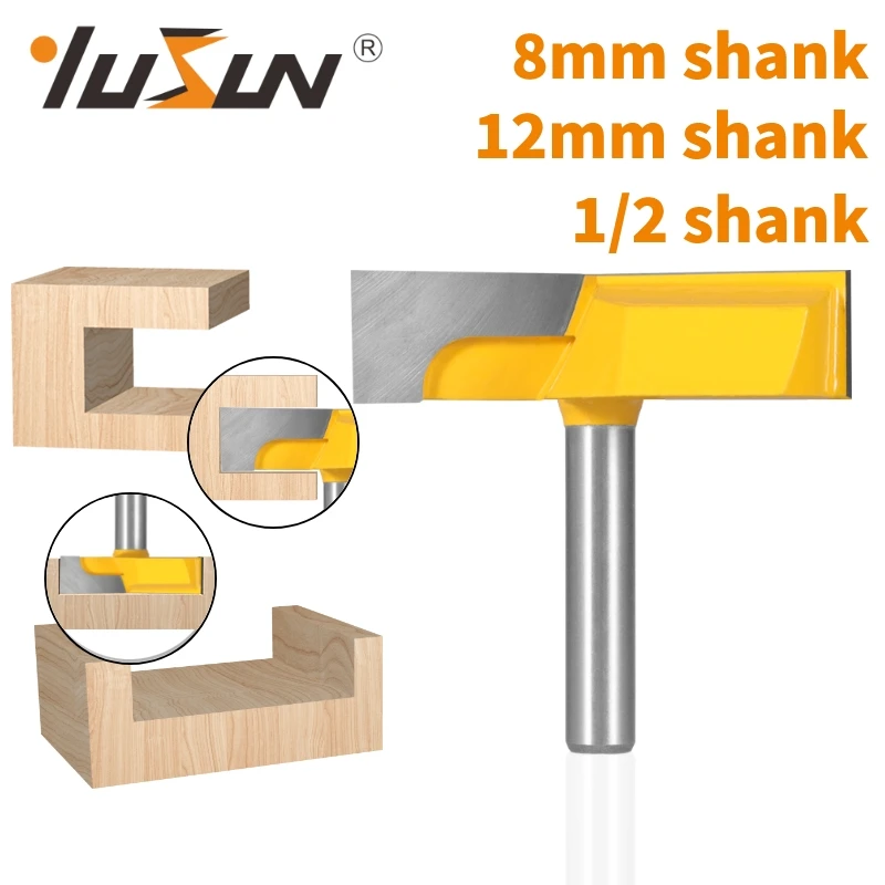 

YUSUN 1PC 8MM 12.7MM Shank Cleaning Bottom Router Bit Woodworking Milling Cutter For Wood Flush Trim