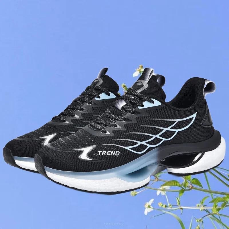 

Мужские кроссовки 2025 — спортивные кроссовки для тренировок, удобные прогулочные туфли с дышащей сеткой, черные