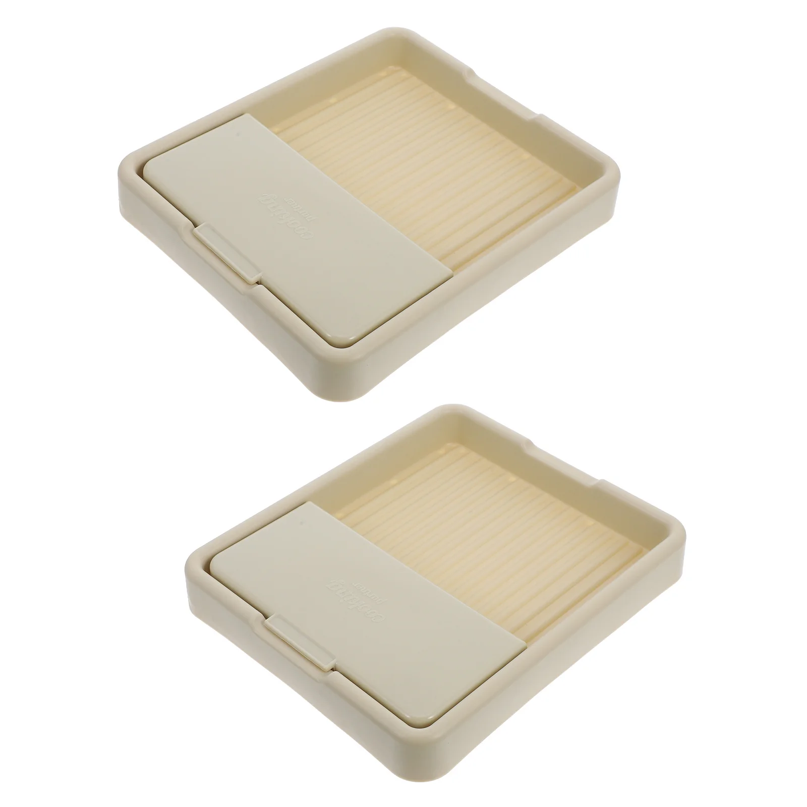 

2Pcs Kitchen Pot Lid Rack PP Material Countertop Organizer Stand for Spoons Utensils Non-Slip Storage Rack Modern Long-Lasting