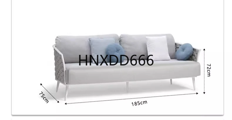 

Rattan sofa outdoor combination sunscreen casual waterproof furniture