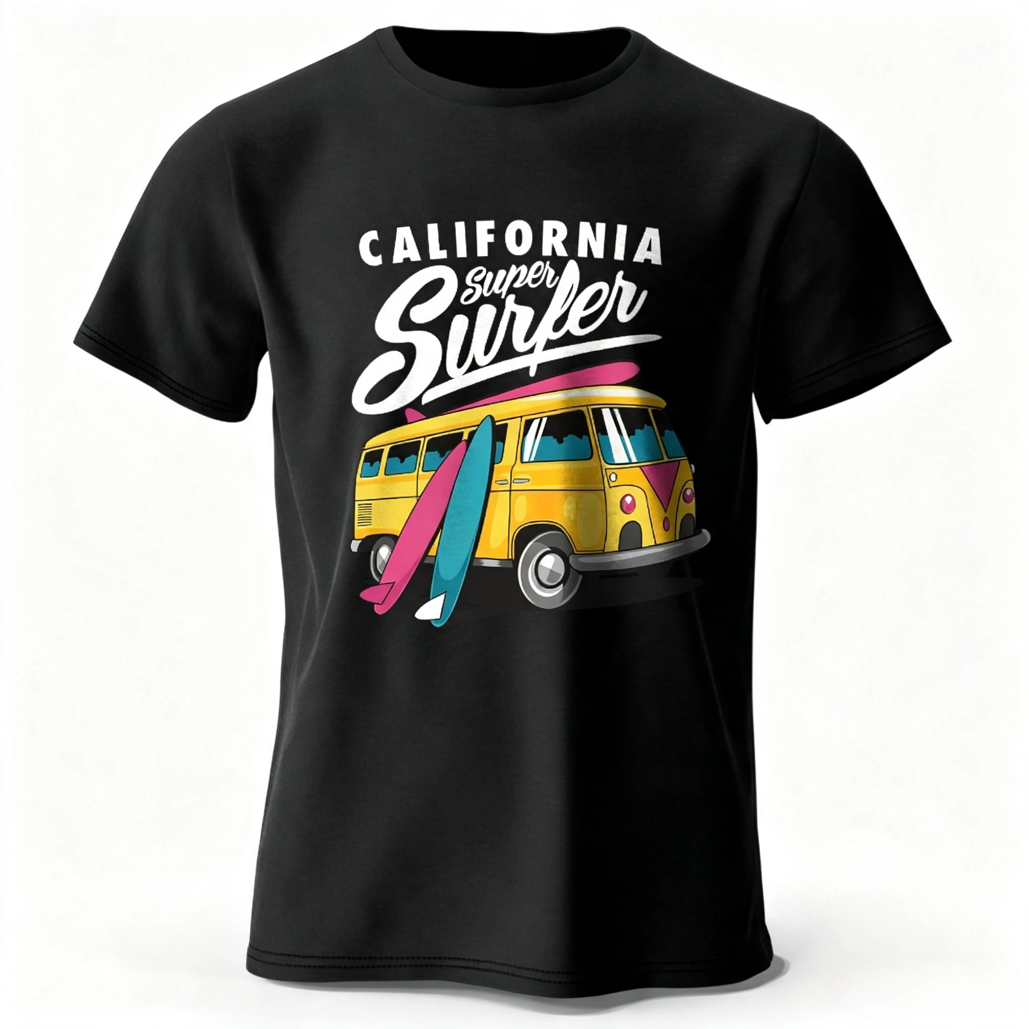 Surfer Sunrise Silhouette Printed Men's and Women's T-Shirt Tees Tops Cotton Ocean Wave Graphic Morning Ritual T Shirt