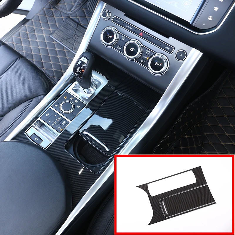 3 Pcs Carbon Fiber Style For Land Rover Range Rover Sport RR Sport 2014-2017 ABS Plastic Center Console Panel Cover Trim Parts