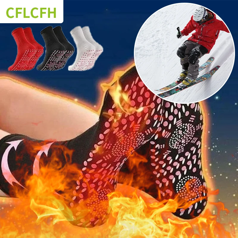 

Self Heating Health Care Socks Slimming Short Sock Tourmaline Magnetic Therapy Winter Warm Thermal For Men Women Foot Massage