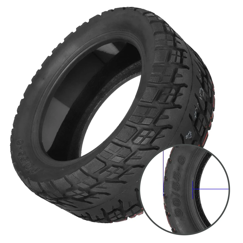 

Replacement Tire 90 55-6 Vacuum Tires Good Grip For Electric Scooters Scooter Tires Off-road Scooter Tires 1146.5g Weight