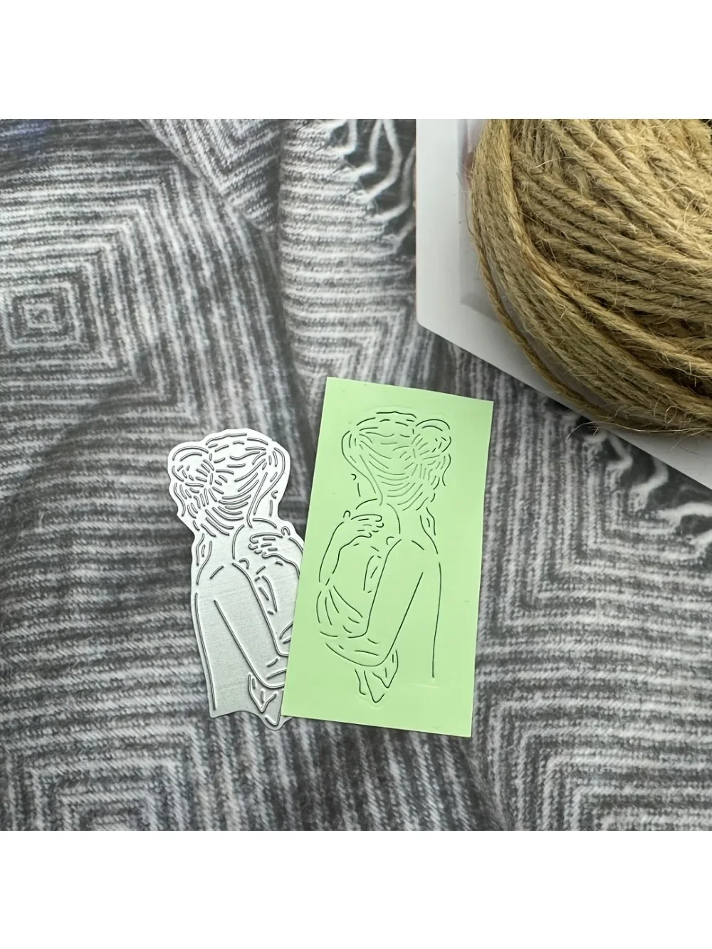 Matrice de découpe en métal mère et bébé, adaptée au bricolage, modèle de fabrication de cartes Scrapbook, gaufrage, décoration artisanale, nouvel arrivage 2025