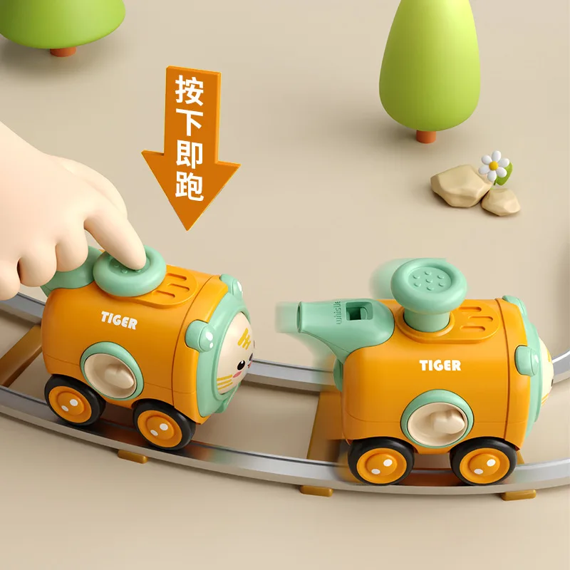 Cartoon Car Toy Cute Ejection Inertial Car for Toddlers Boys Girls Preschool