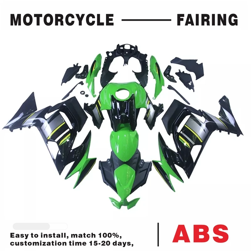 

Fairings fit for 2020 21 22 2023 ER-6F EX650 Green Black bodywork w/Tank Cover