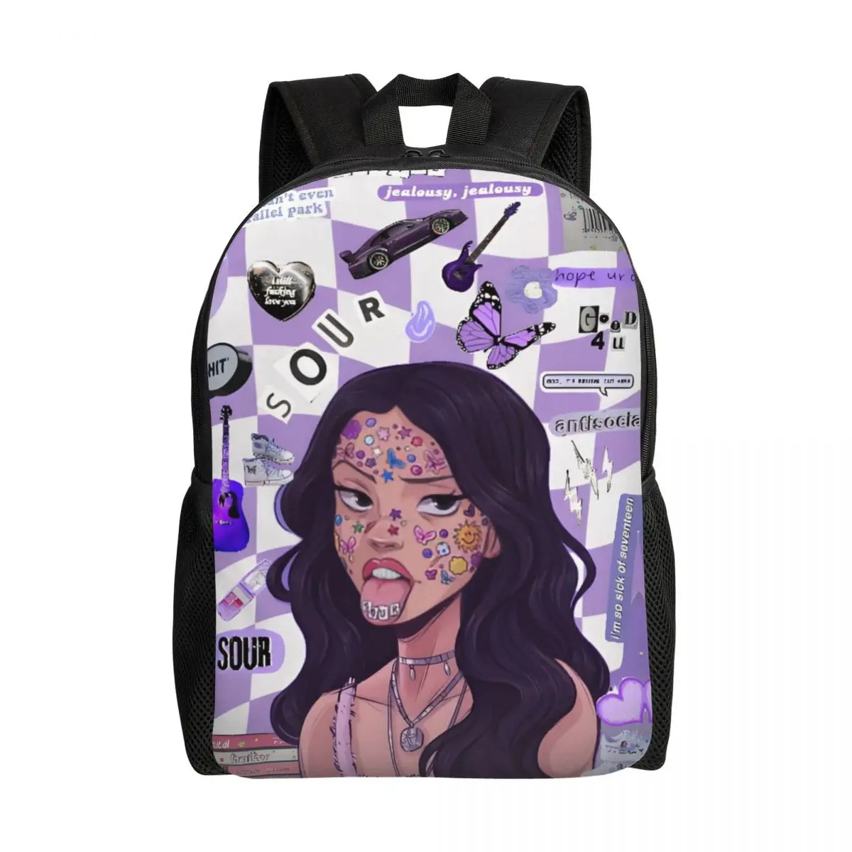 

Personalized O-Olivia Vampire R-odrigos Sour Backpacks Women Men Casual Bookbag for School College Bags