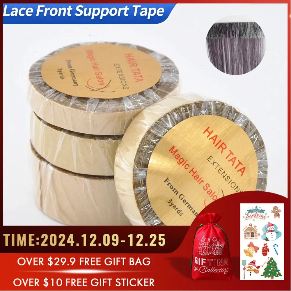 3 Yards TATA Lace Front Wig Tape Strong Hold Double Sided Wig Adhesives Tape Waterproof Hair Extension Tape for Toupee Frontal