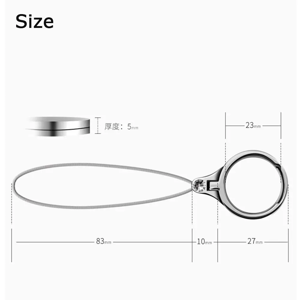 

Аксессуары Универсальный держатель для смартфона Крепление для мобильного телефона Кронштейн с металлической пряжкой Ремешок для шнура Ремешки для мобильного телефона Ремешок