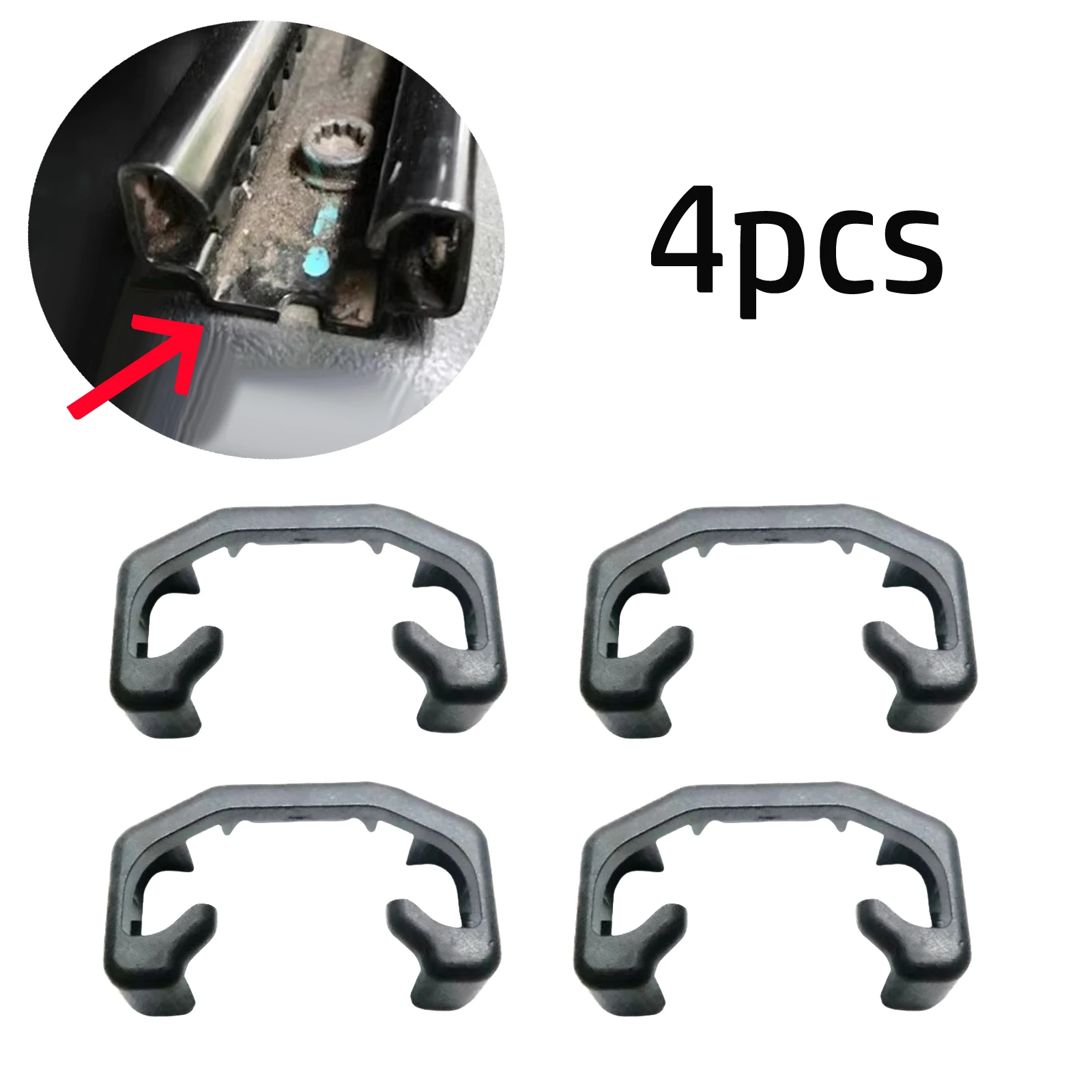 4 stücke Auto Sitz Rutsche Schiene Blindung Kappe 5N0881347A Für Polo Für Tiguan Für Sharan Auto Sitz Rutsche Gleitschiene Kappe schutzhülle