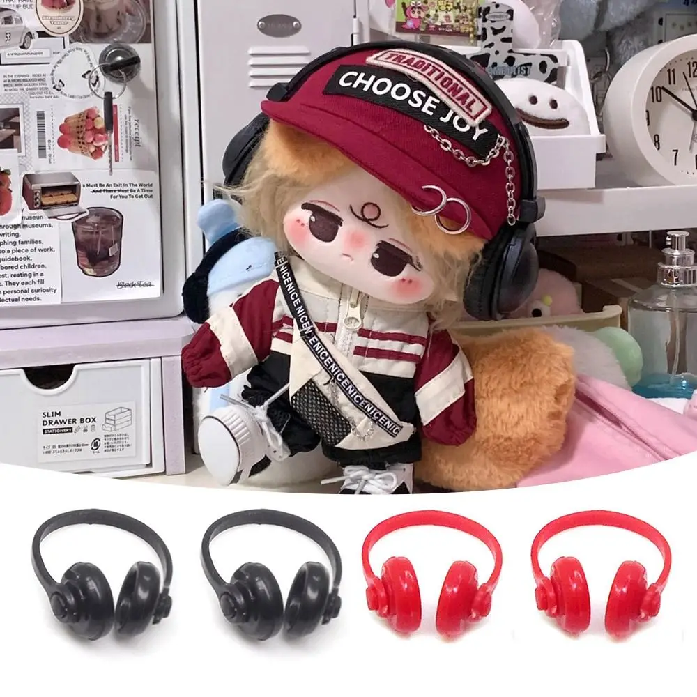 Christmas Gift 1: 12 Doll Earphone Dollhouse Accessories Simulating Doll Accessories Mini Doll Headphone