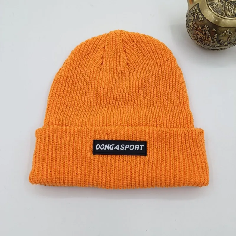 Men's Winter Knitted Hat Thickened Warm Cold Resistant Hat Couple Knitted Hat Simple Woolen Children's Edition Knitted Caps