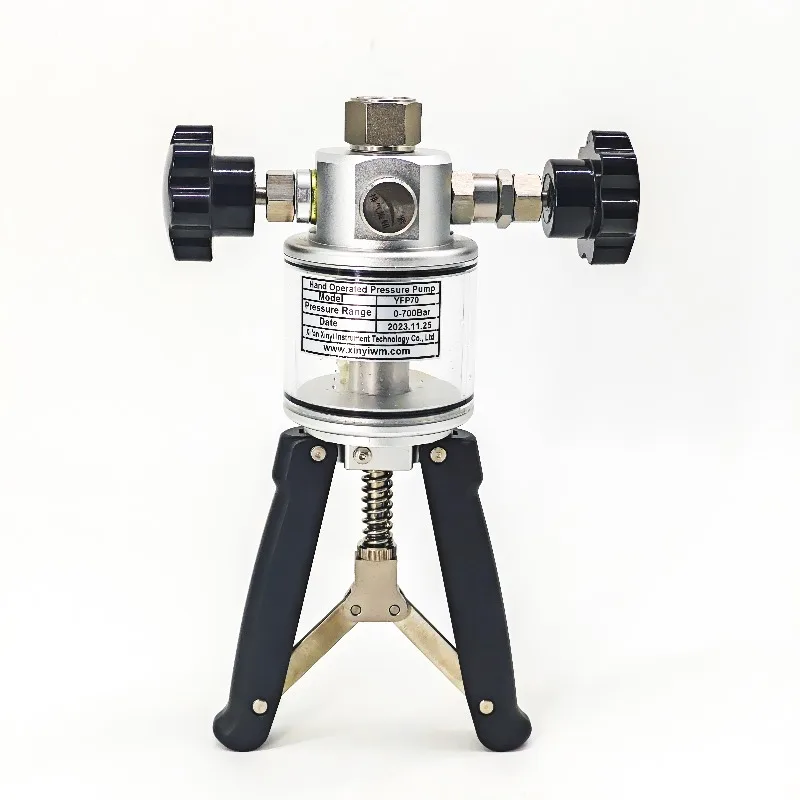مصنع الساخن بيع يده معاير الضغط المحمولة مضخة يدوية الضغط Calibrator700Bar الفولاذ المقاوم للصدأ اختبار الضغط